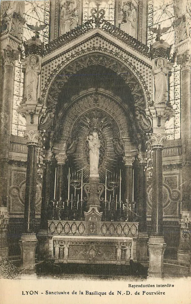LYON - Sanctuaire de la Basilique de N.-D. de Fourvière - Recto