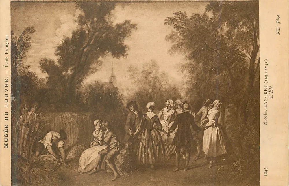 Louvre-Museum — Französische Schule — Nicolas Lancret (1690-1743) - Vorderseite