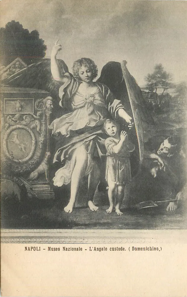 Napoli - Museo Nazionale - L'Angelo custode (Domenichino) - Recto