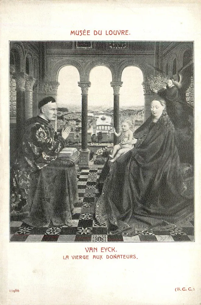 La Vierge aux Donateurs — Van Eyck — Musée du Louvre — (B.C.C.) - Recto