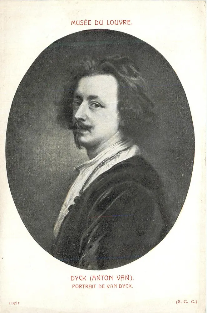 Portrait de Van Dyck — Musée du Louvre — (B. C. C.) - Recto