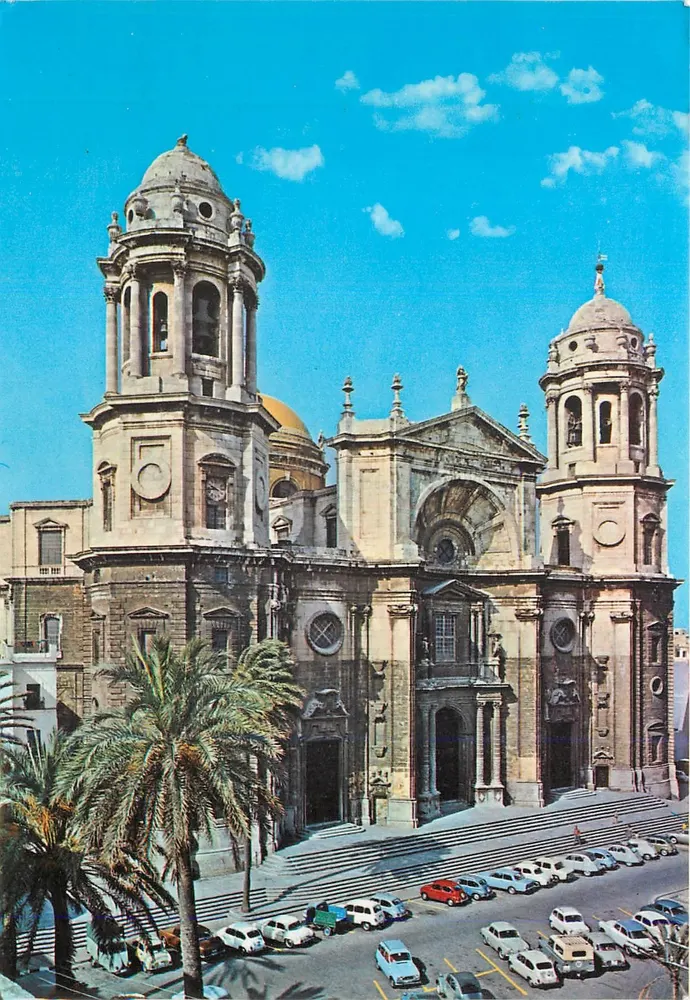 Catedral de Cadiz — vista panorâmica — Distribuidor: Papelería Alfa - Frente