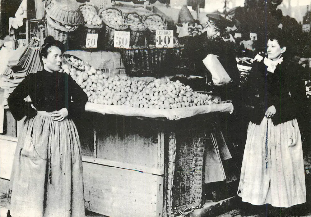 Mijnster van champignons aan de Halles — Parijs 1900 — Edities Chantal - Voorkant