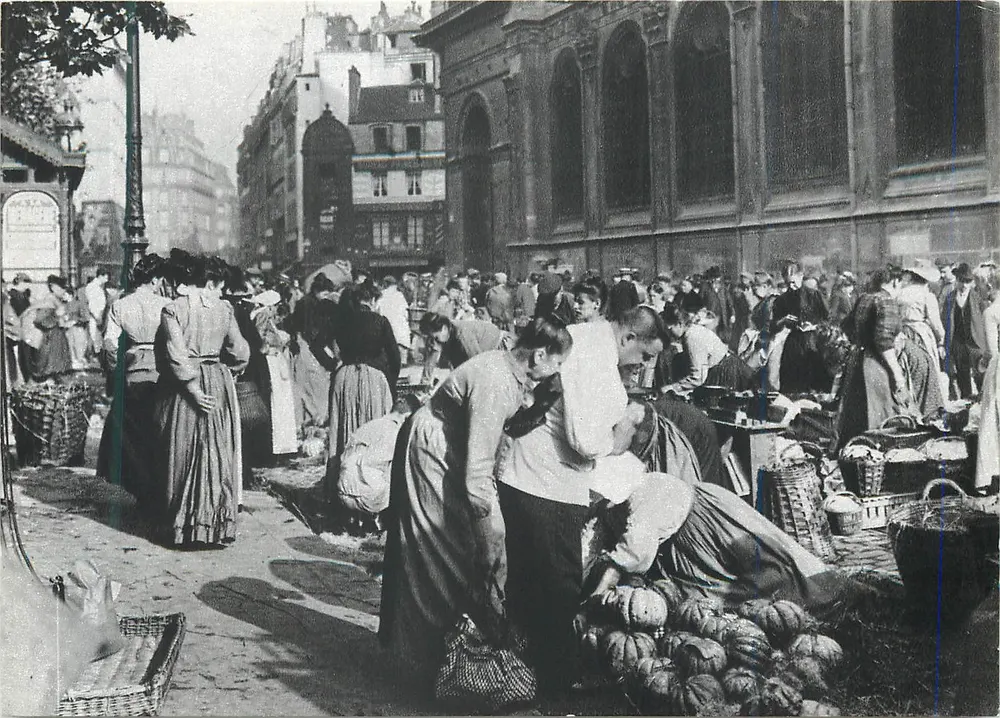 Marché aux Halles in Paris — 1900 — Éditions Chantal - Front