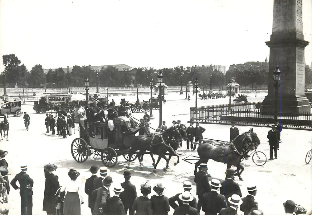 Place de la Concorde — Paris 1900 — Photo Desoye - Frente