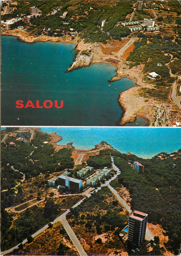 Salou — Luftbild von Calaviaña — Postkarten 'LA COLONDRINA' - Vorderseite