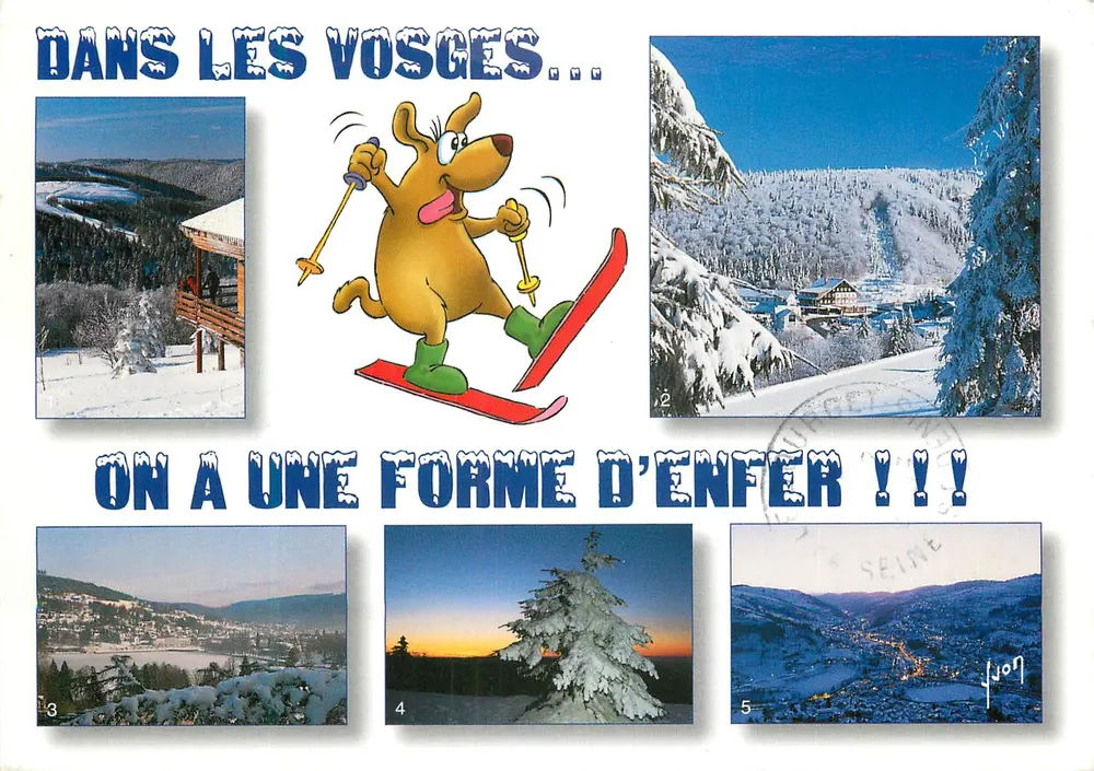 Nos Vosges... — Temos uma forma de inferno !!! — Éditions d'Art du Paquis des Fées - Frente