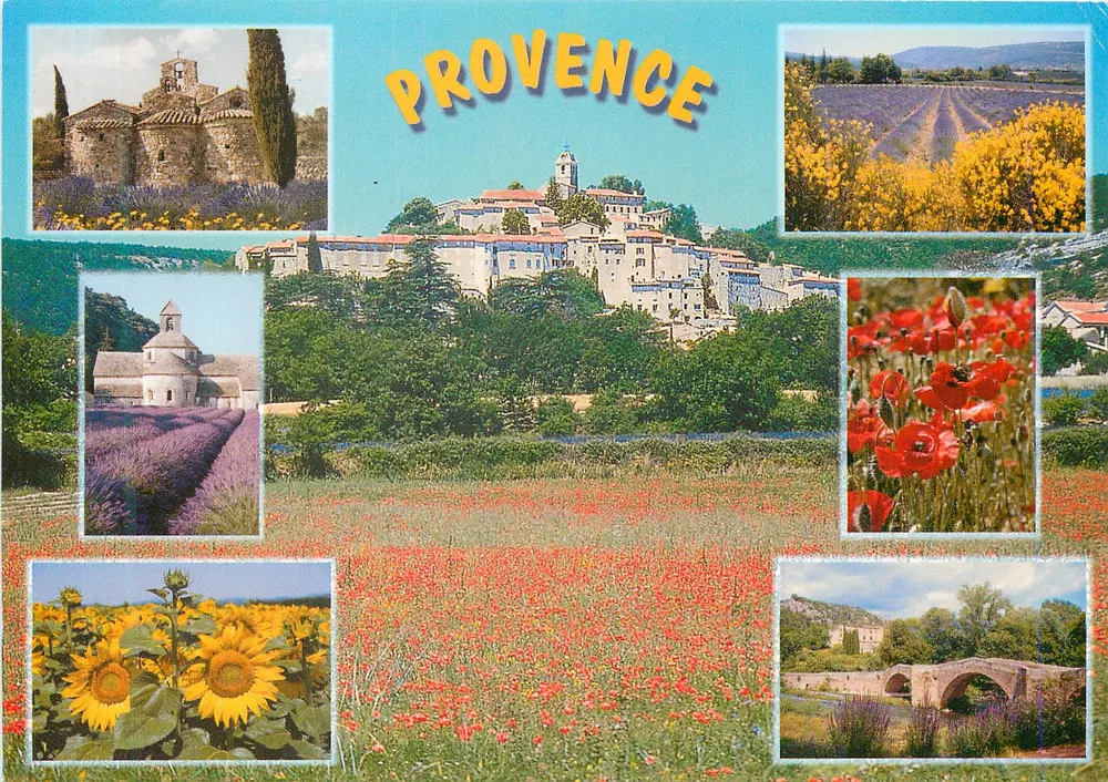 प्रोवेंस — दृश्य और गांव — बैंडोल कार्टेरी, संख्या V17 - आगे