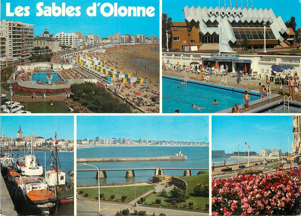 Les Sables d'Olonne — vue panoramique et piscine — Édition de l'Estacade - Awers