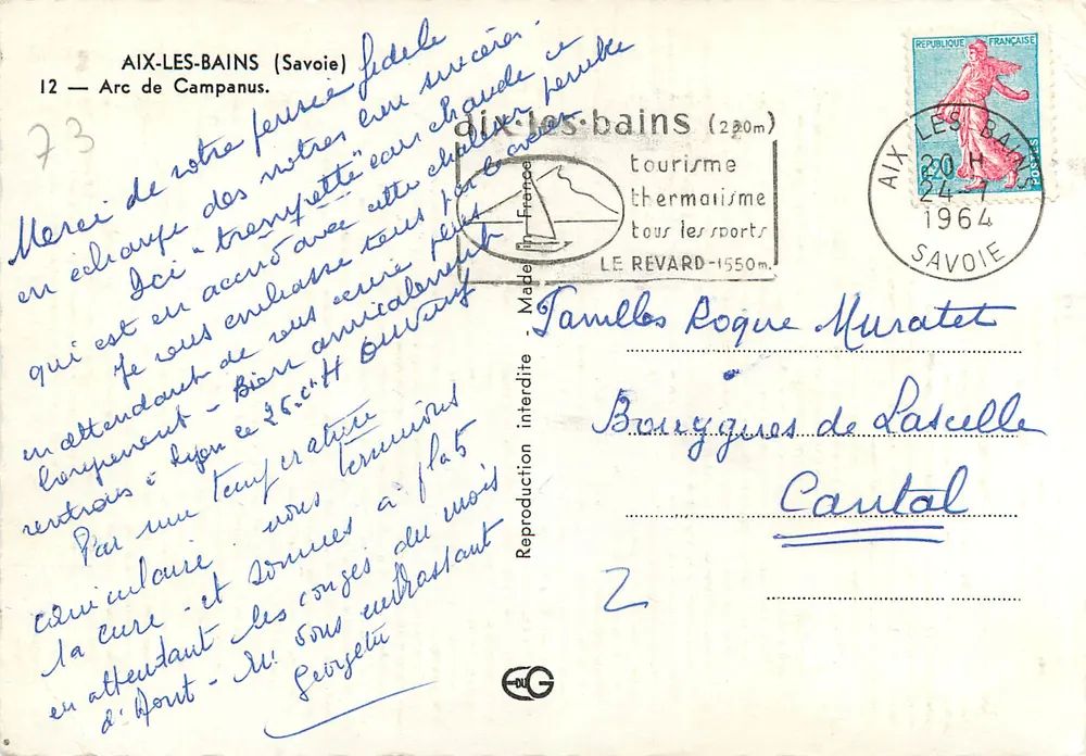 Arc de Campanus — Aix-les-Bains (Savoie) — wydawca Turystyka - Rewers