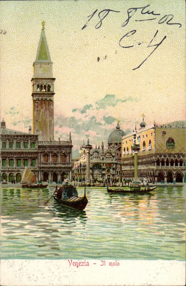 Venedig — Der Molo — Ford. Gobbato, Venedig - Vorderseite
