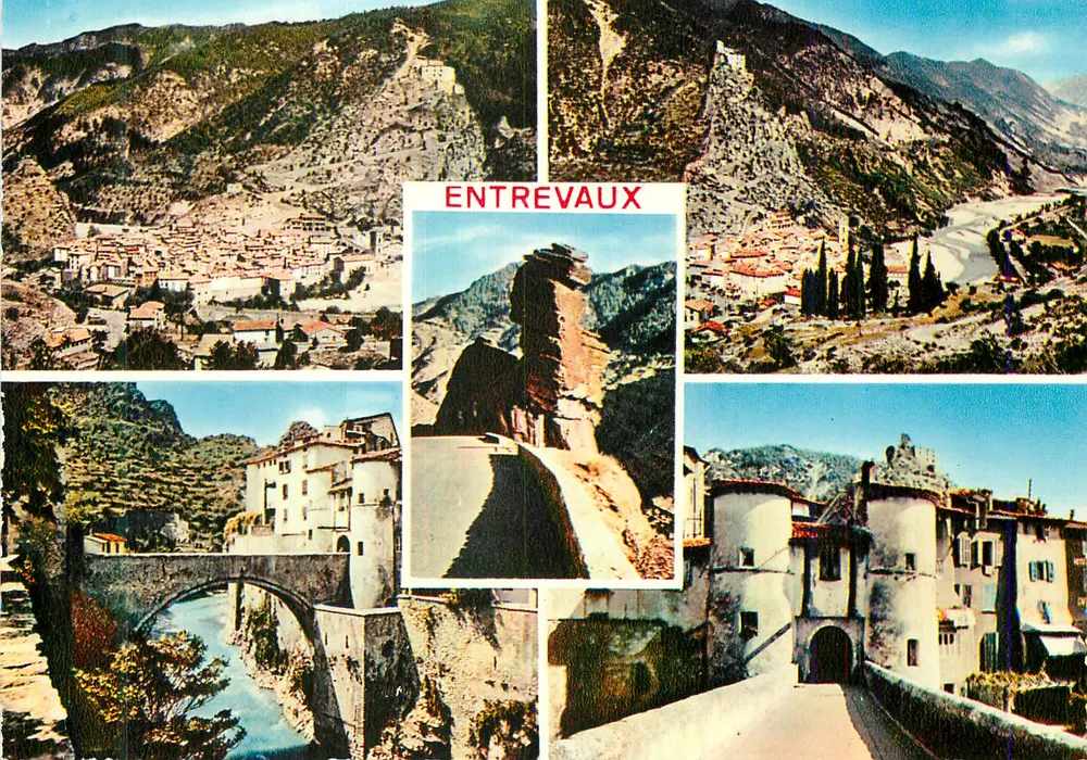 Entrevaux — vista panorâmica e monumental — Les Editions Diplomatie - Frente