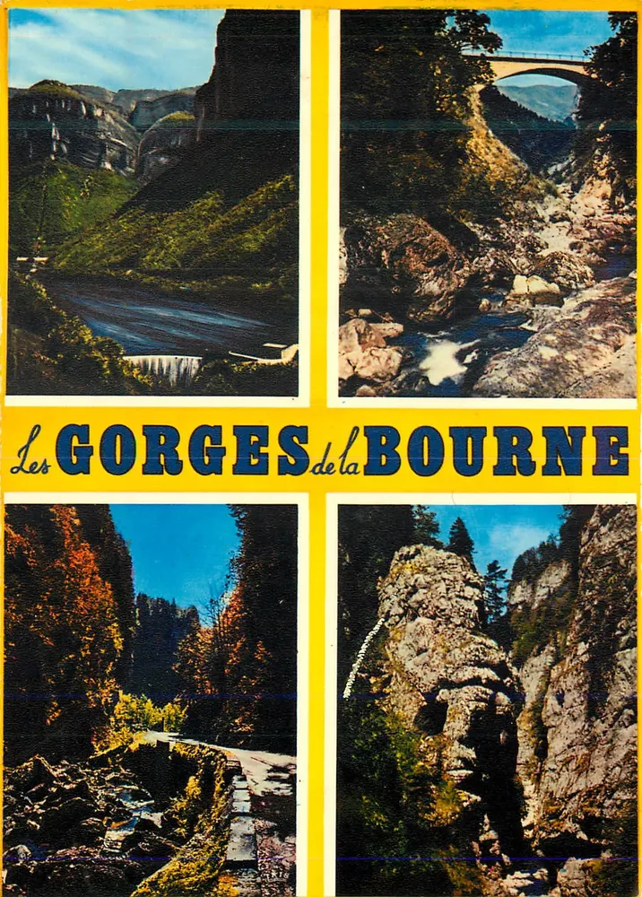 As Gorges da Bourgne — Vercors — Edições 'La Cigogne' Hachette - Frente