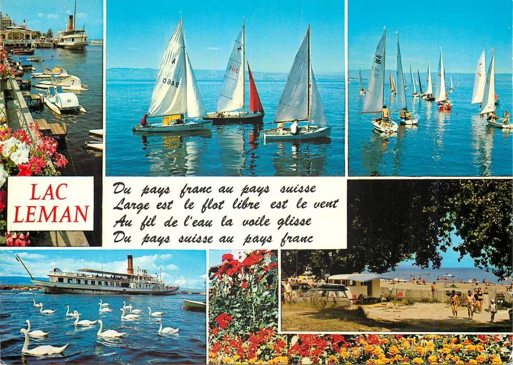 Lago Léman — país francês e suíço — Éditions Cellard - Frente