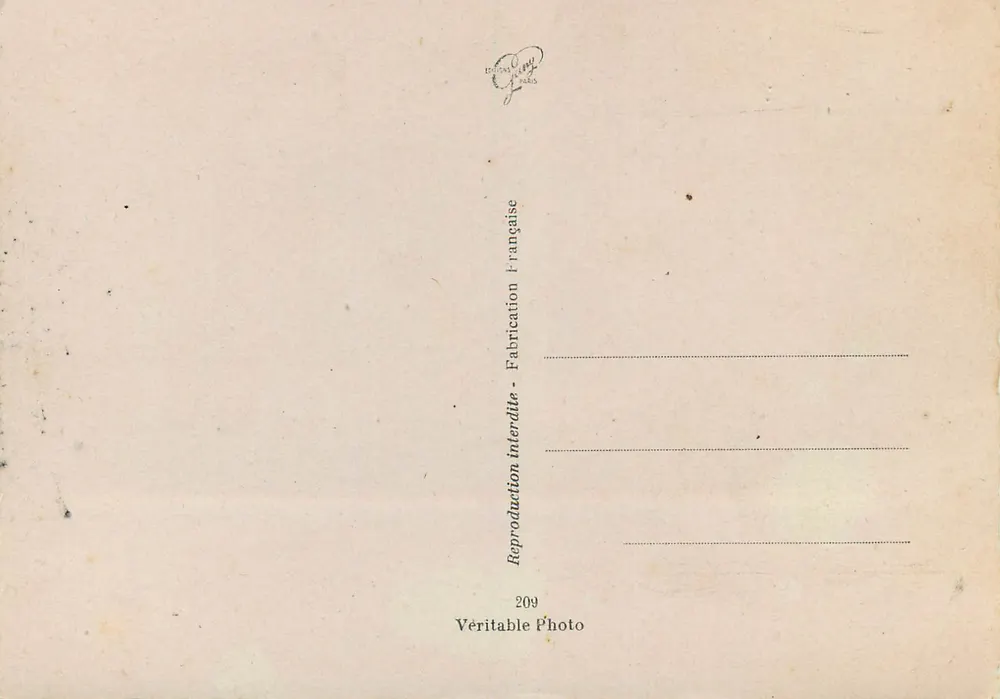 Vela — Corrida náutica — Editor J. F. Paris, n° 209 - Verso