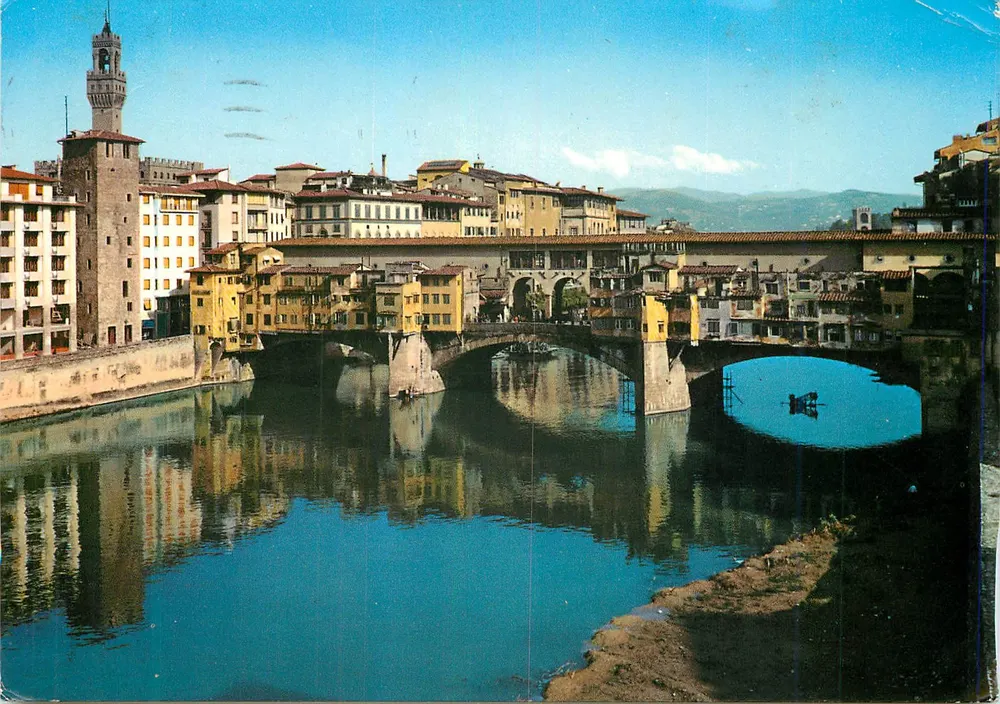 Florença — Ponte Vecchio — P. Marzari, S.R.L. n. 14 - Frente