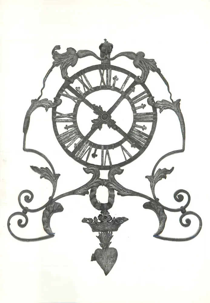 Relógio de parede — Século XVIII — Museu Carnavalet, editor Bulloz, Paris - Frente