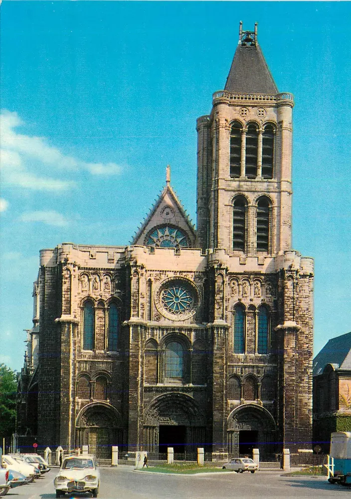 Saint-Denis — Basílica Catedral, fachada ocidental do século XII — SODALFA CIGOGNE - Frente