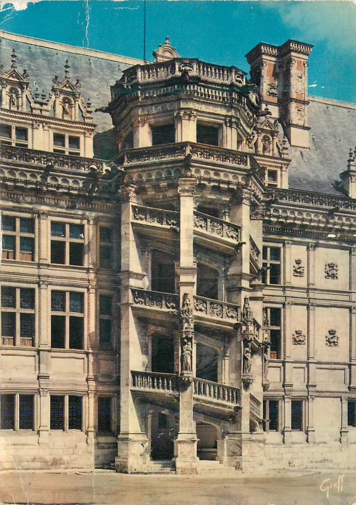 BLOIS — Großer Treppenaufgang der François-Flügel — Edition GREFF - Vorderseite