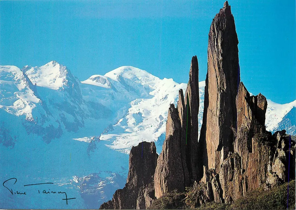 Mont-Blanc e Lames de Plan Praz — fotografia Pierre Tairraz — edições Mythra - Frente