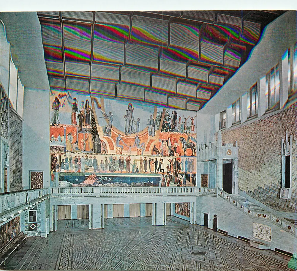 Oslo Rådhus — Senterhallen — Pintura a óleo de Henrik Sørensen — Millet 139/025-29 - Frente