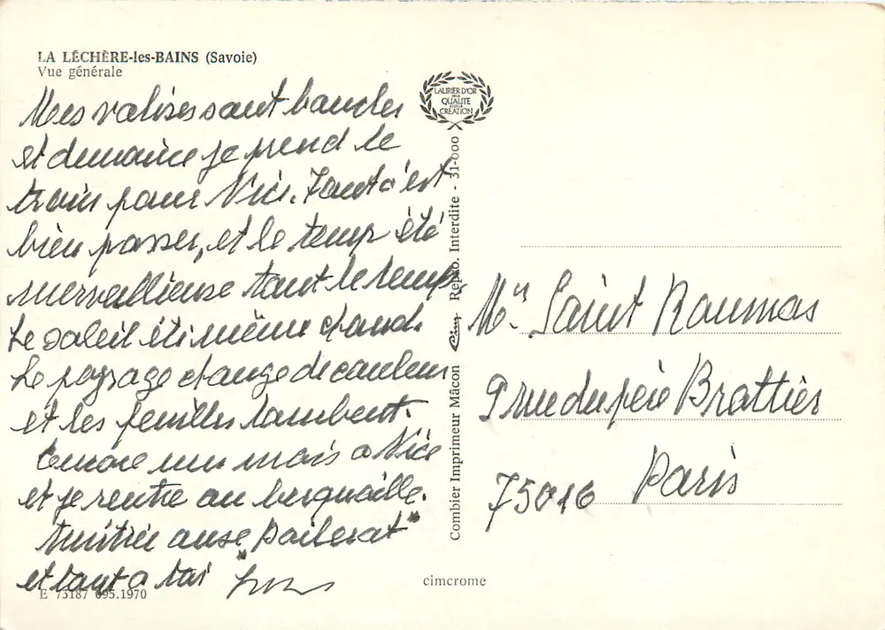 La Léchère-les-Bains (Savoie) — Vista geral — Editor: République Interdite - Verso