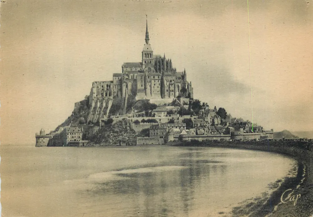 Monte Saint-Michel — Lado Sul — Cie des Arts Photomécaniques, Paris - Frente