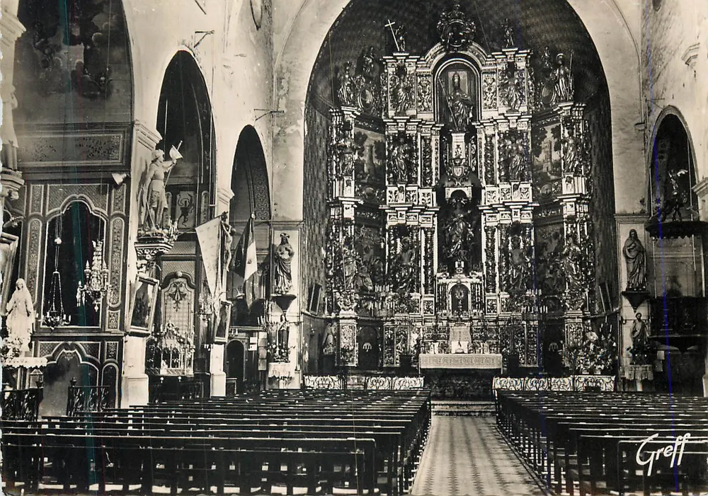 Collioure — Intérieur de l'église, le Maître-autel — Éditions GREFF, Paris - Recto