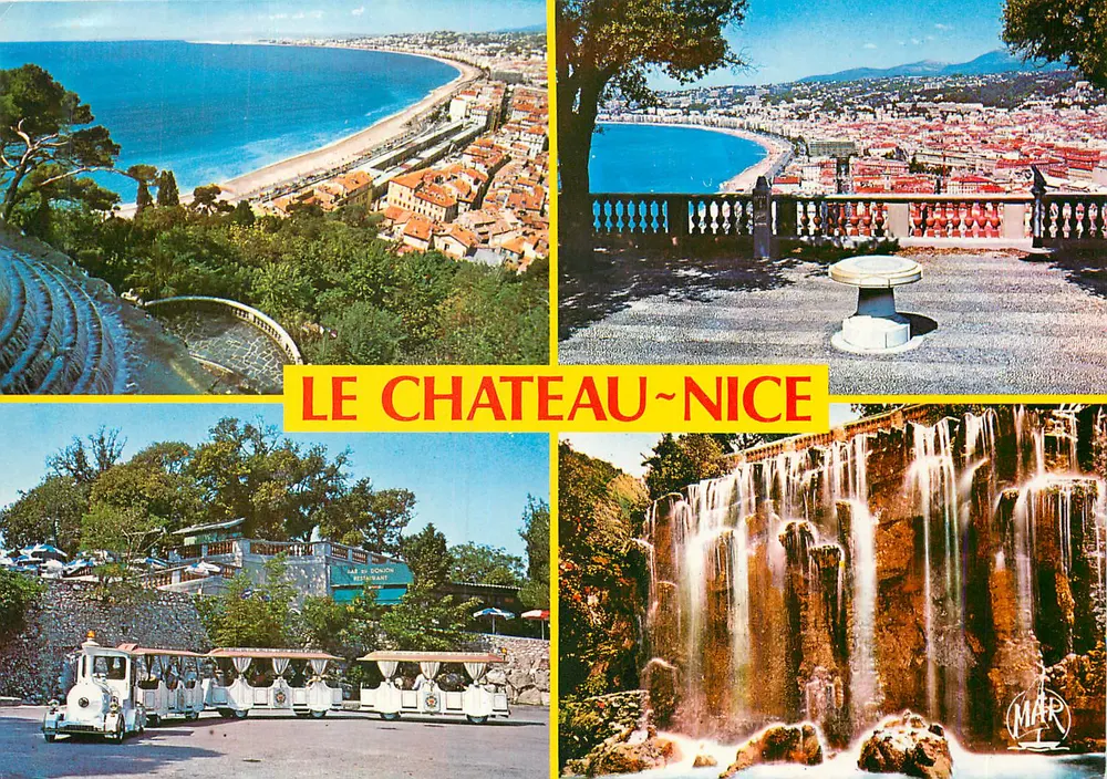 O Castelo - Nice — vista panorâmica e locais turísticos — Edições «MAR» - Frente