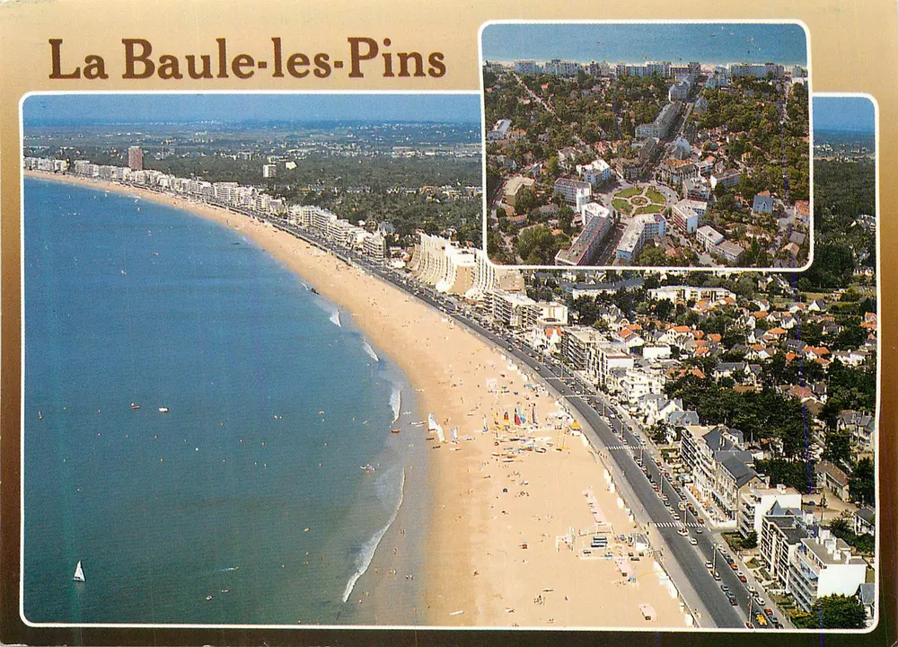 La Baule-les-Pins — Luftbild der Strandpromenade und des Zentrums — Éditions d'Art 'JACK' - Vorderseite