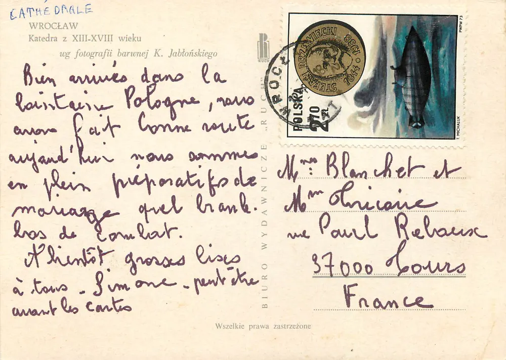 Cathédrale de Wrocław — XIIIe-XVIIIe siècle — éditeur BIURO WYDAWNICZE „RUCIN” - Verso