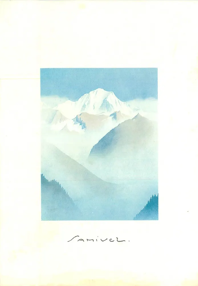 Sanivier — Montagne enneigée — éditions Mont-Blanc depuis la Tarentaise - Recto