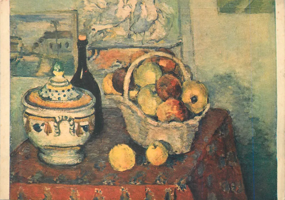 Natureza morta com panela — P. Cézanne — Coleção dos Mestres, edição Braun & Cie - Frente