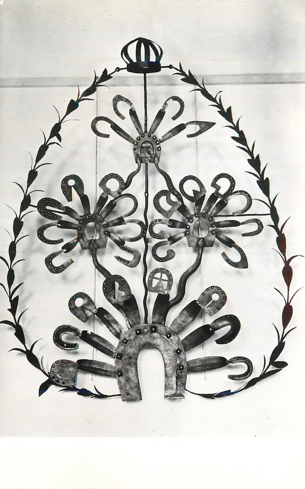 Schmiedewerkzeugschild — Nationalmuseum für Kunst und Volkskunst — Nr. 500 - Vorderseite