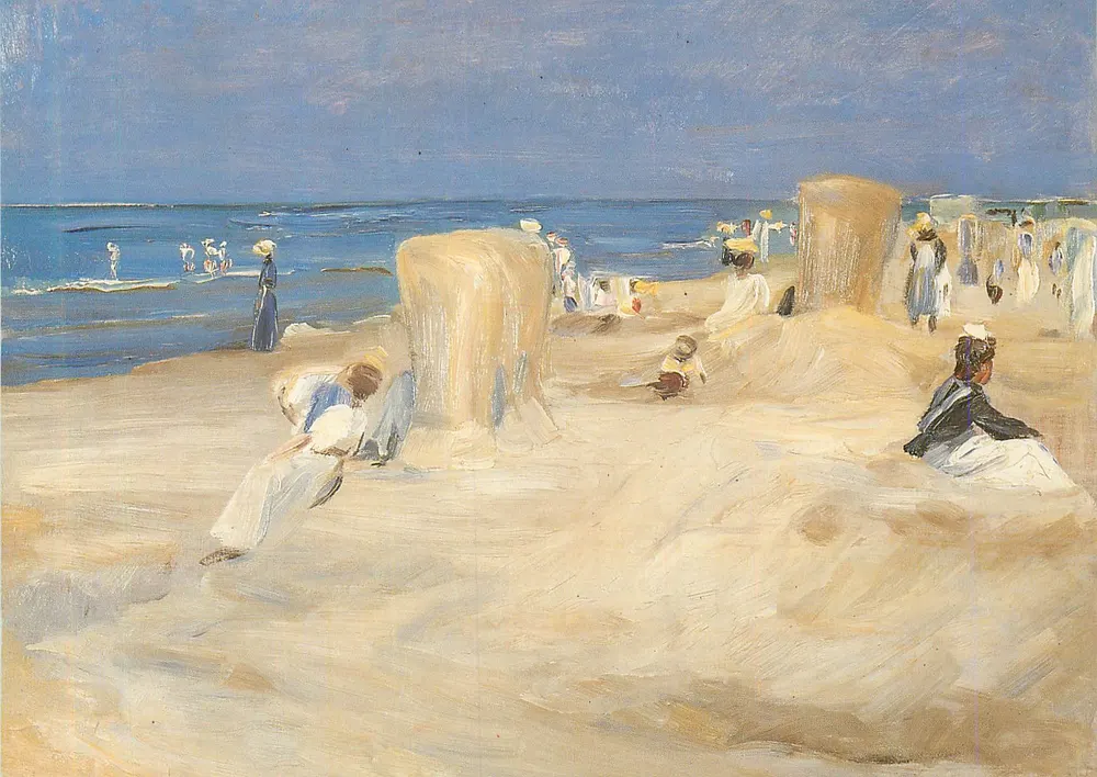 Max Liebermann — Am Strand von Nordwijk — Christie's ARTOTHEK, Nr. 7501 - Vorderseite
