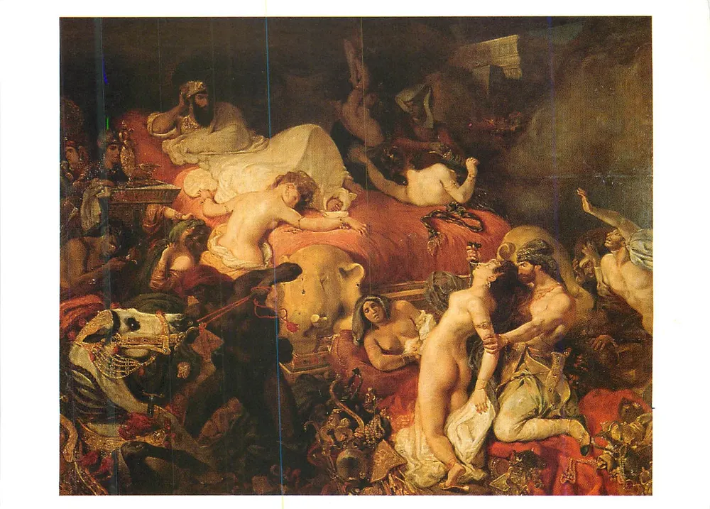 Morte de Sardanapalo — Delacroix — Museu do Louvre - Frente