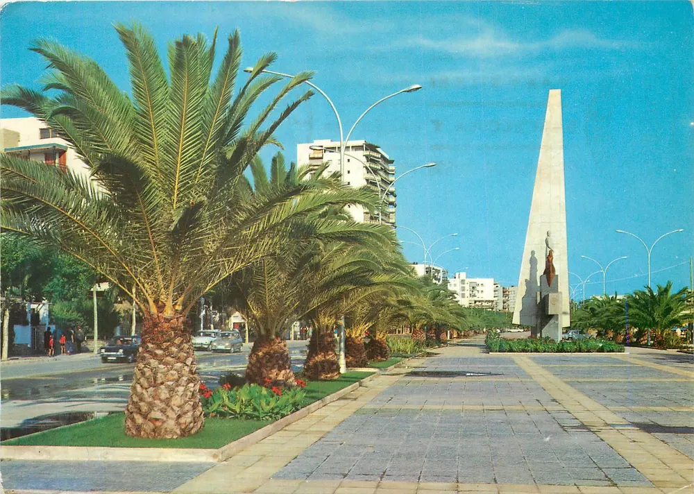 Salou — Promenade und Denkmal für Jaime I — Photo color Raymond - Vorderseite