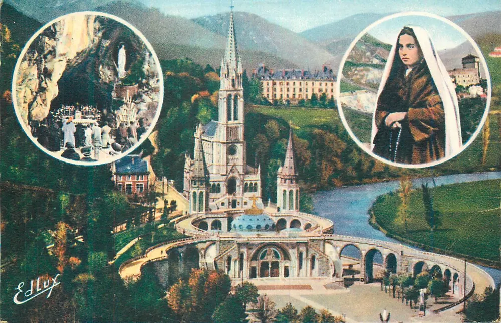 Lourdes — Basílica e Santa Bernadette — Ed. Elux - Frente