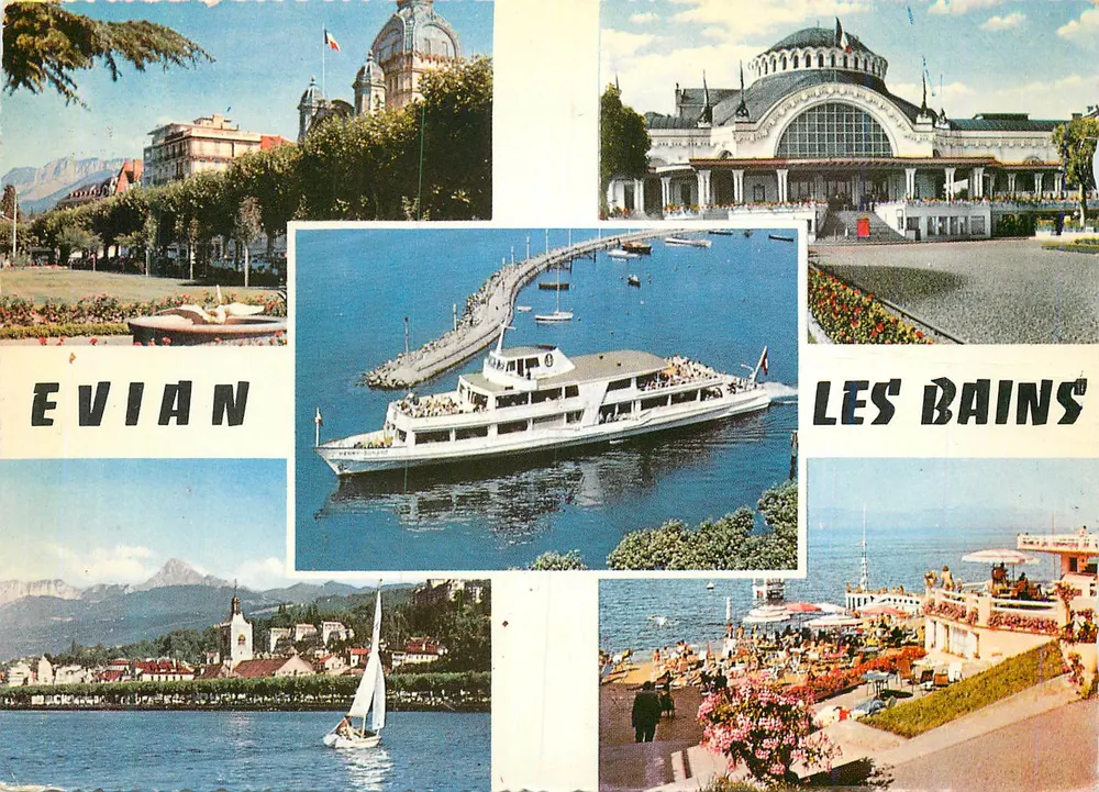Evian-les-Bains — panoramic view — Editions Jansol - Front