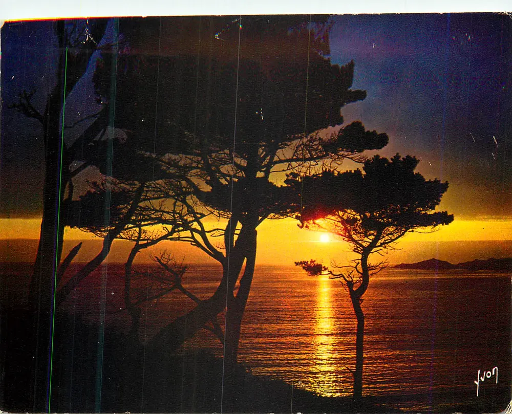 Abendrot über das Meer — Quiberon — Art Editions Yvon - Vorderseite