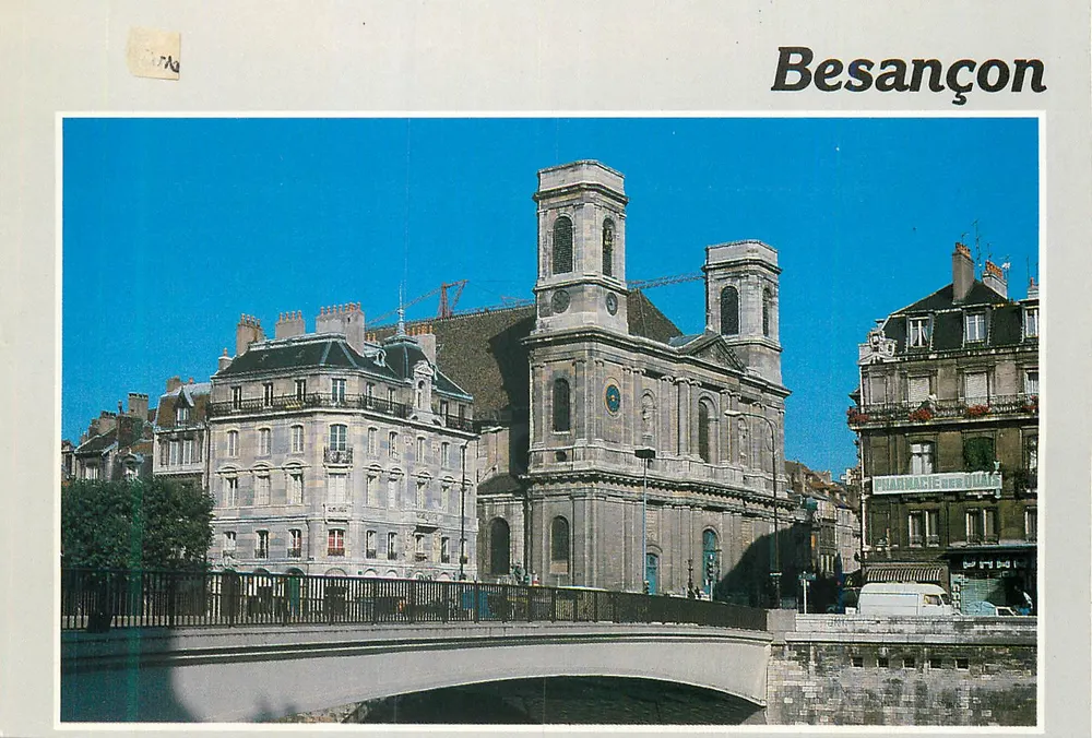 Besançon — Kirche der Madeleine und Brücke Battant — Editions und Impressions Combier / Mâcon, Serie C3 25056-0-0020 - Vorderseite