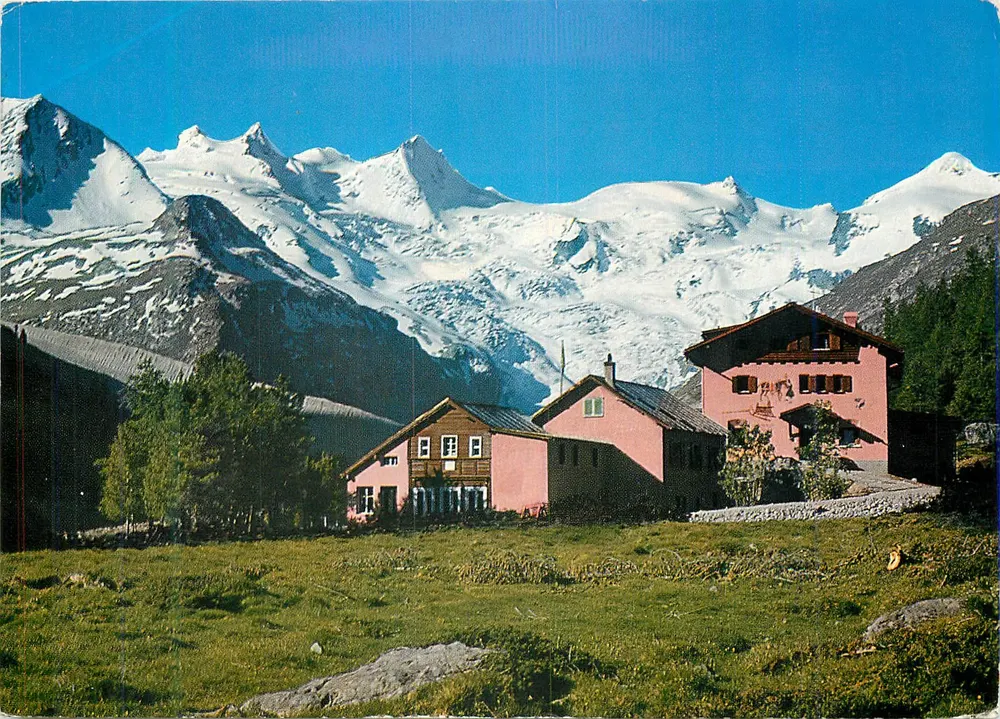 Hôtel Restaurant Roseggletscher — Val Roseg, 2010 m — Druck Engagin Press AG - Frente