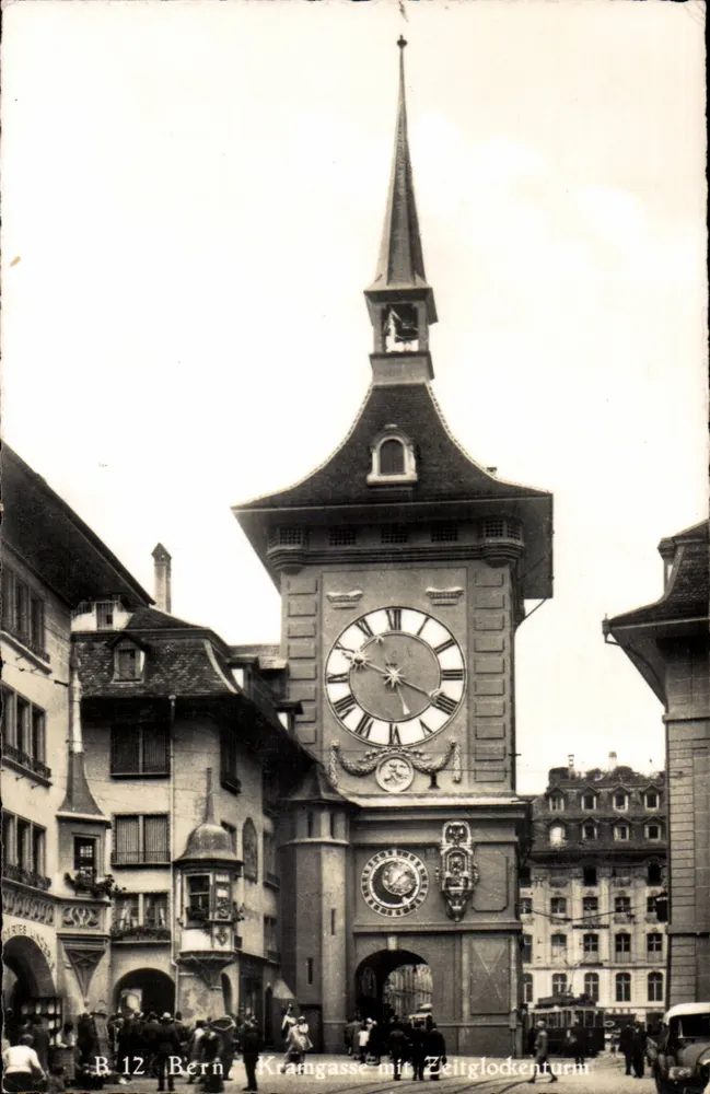 Bern - Kramgasse com Zeltglockenturm — B.12 — Edição ABC, Schönbühl - Frente