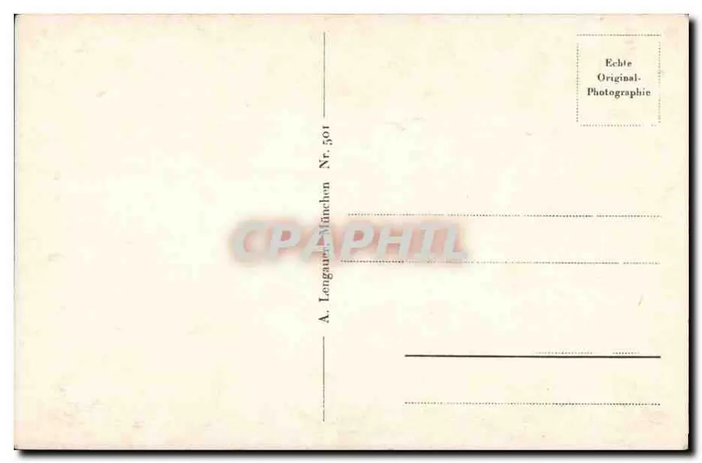 München. Blick vom Rathaus zur Frauenkirche — A. Lengauer, München, Nr. 501 - Rückseite