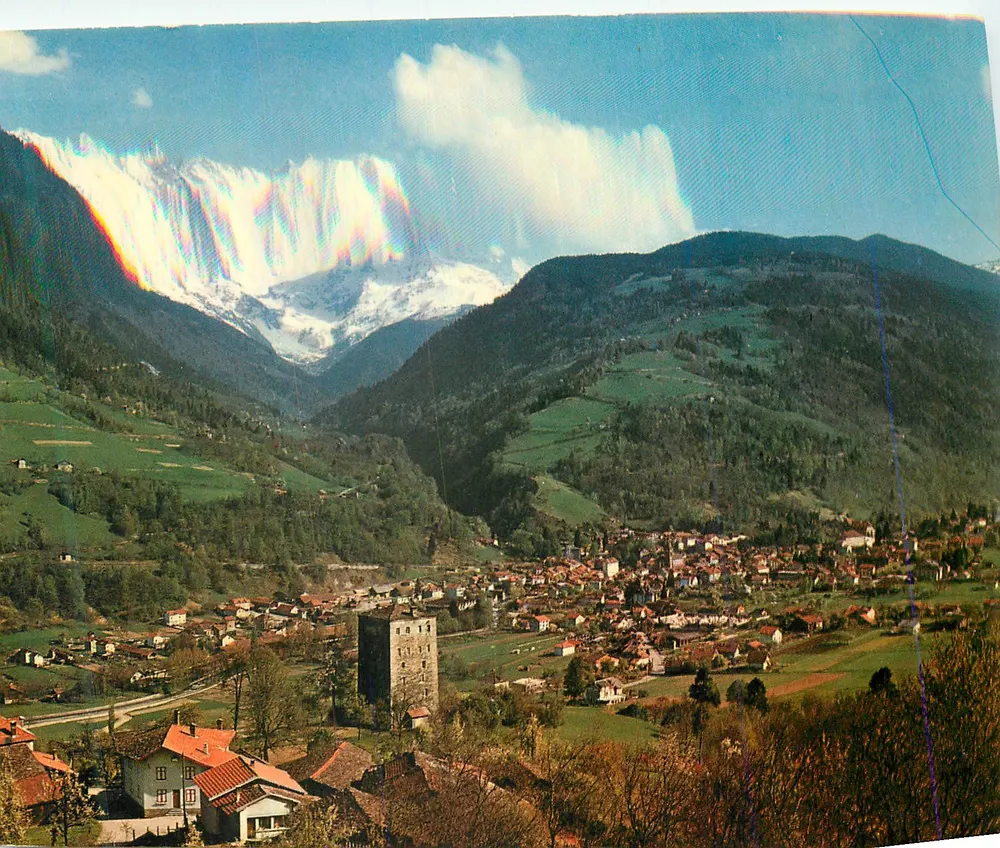 Alleyard-les-Bains — Allgemeiner Blick und der Gleyzin (2697 m.) — Grenoble Spadem - Vorderseite