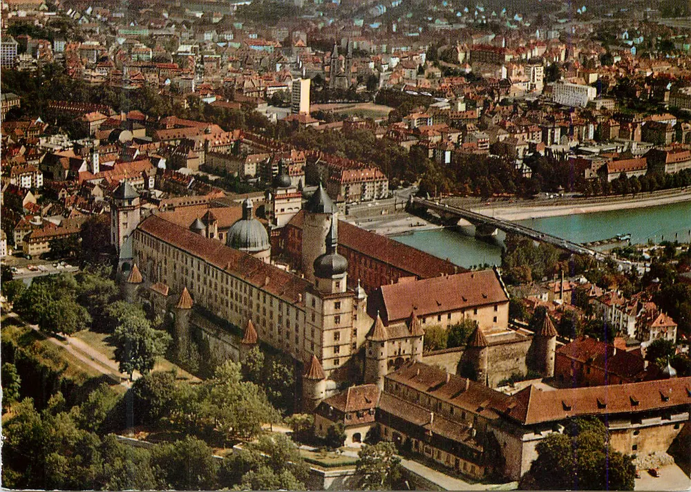 Festung Marienberg — Würzburg am Main — Hersteller und Verlag Schöning & Co. Lübeck - Vorderseite