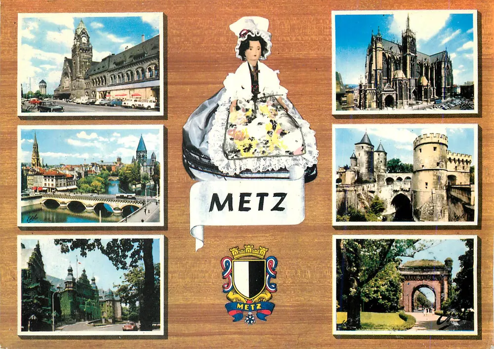 Metz — Kolorowana wersja sześciu widoków — Wydawnictwo LECONTE - Awers