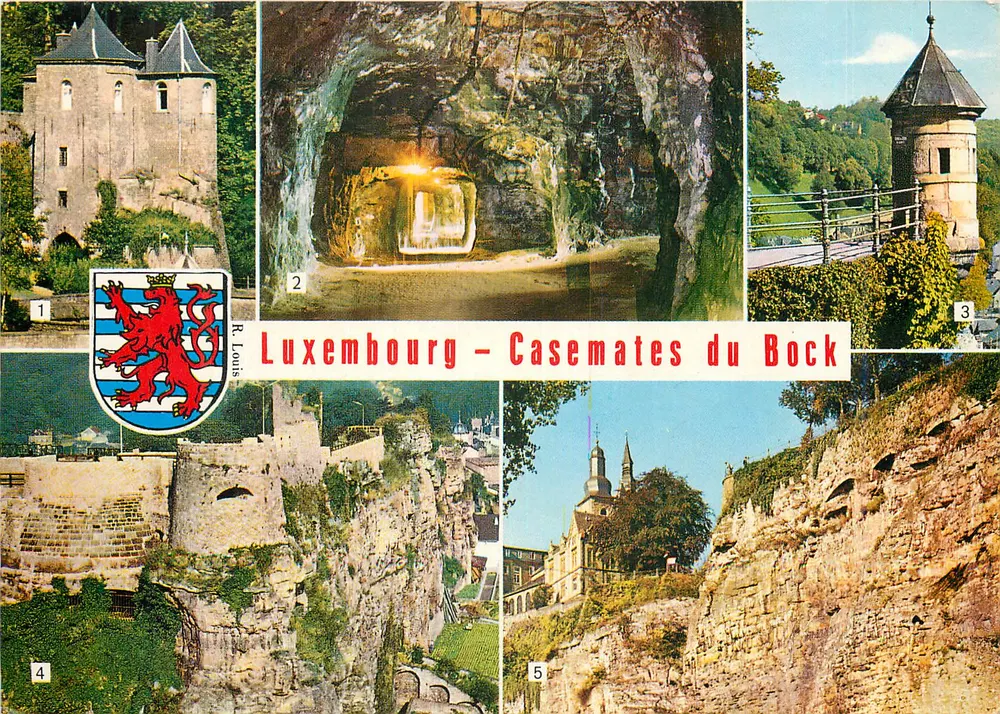 Luxemburgo — Casamatas do Bock — Messageries Paul Kraus - Frente