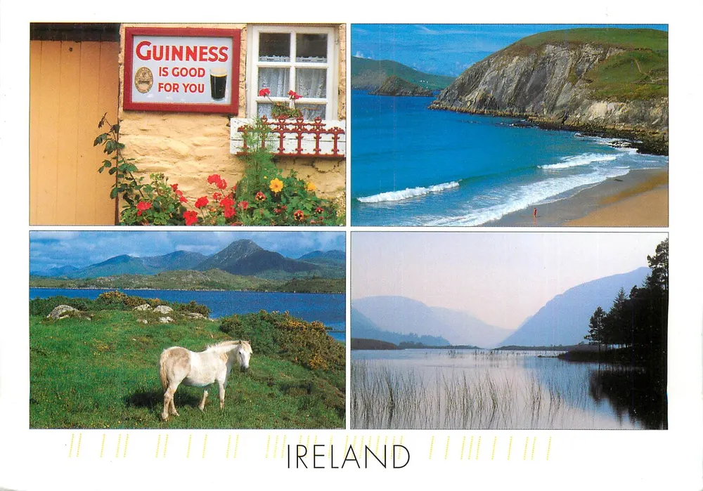 Irlanda — paisagens e publicidade Guinness — Insight Cards Ltd - Frente