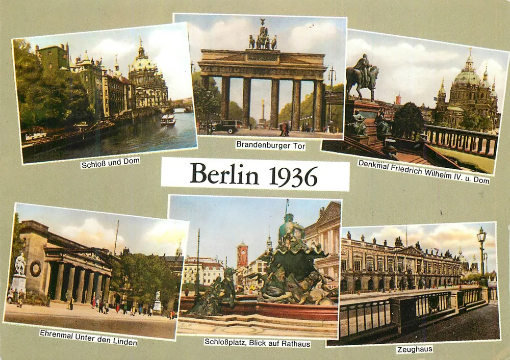 Berlim 1936 — Colagem de monumentos — DEFOOT - Frente